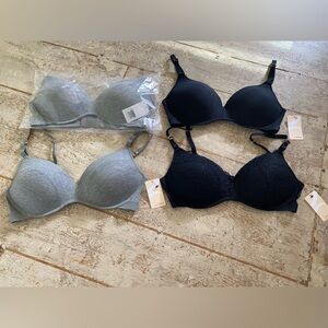 4 NWT Lively No-Wire Push-Up Bras 38D